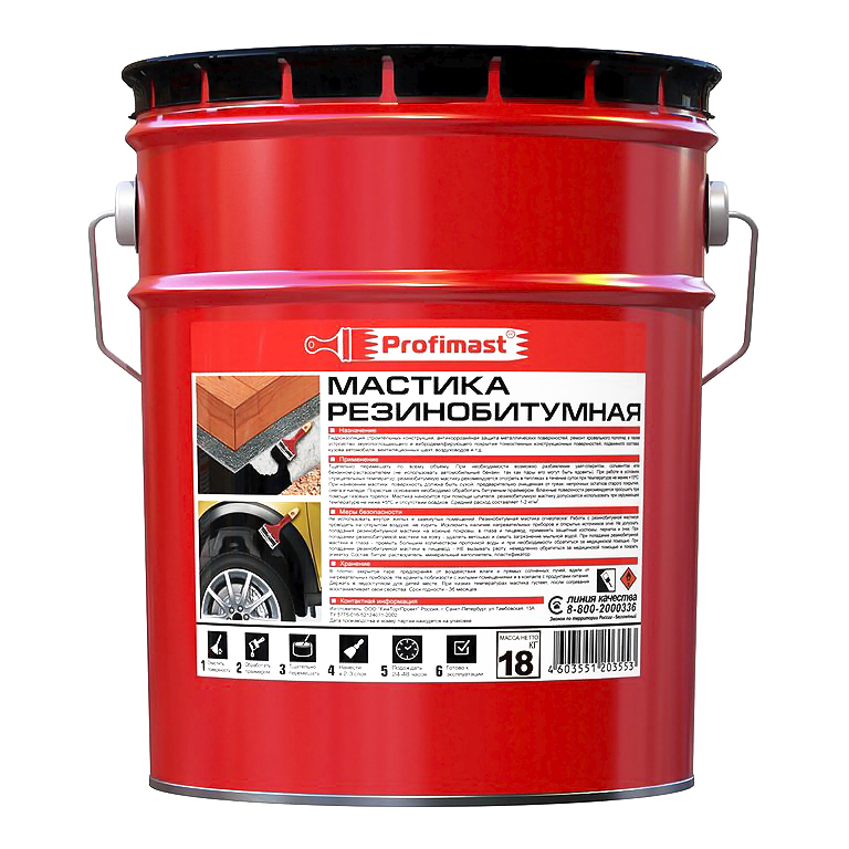 Мастика резинобитумная 21,5л/18кг/11 Profimast  в Коврове