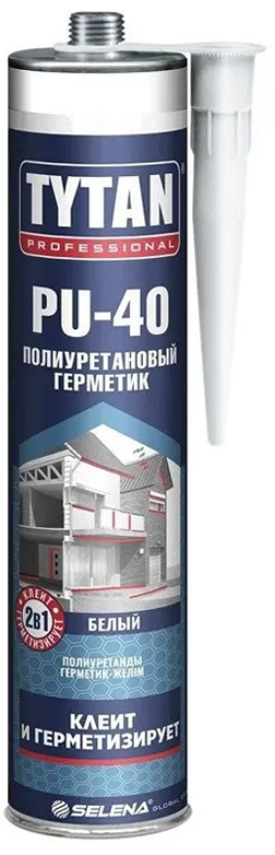Tytan Professional PU 40 Полиуретановый герметик белый 310 мл  6244 / 6791  в Коврове