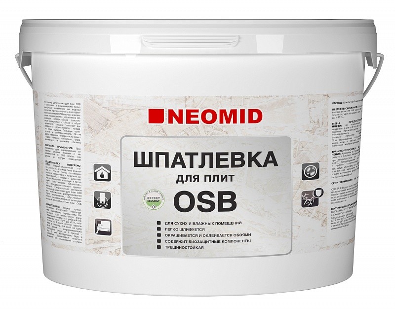 Neomid Шпатлевка для плит OSB 7 кг  в Коврове