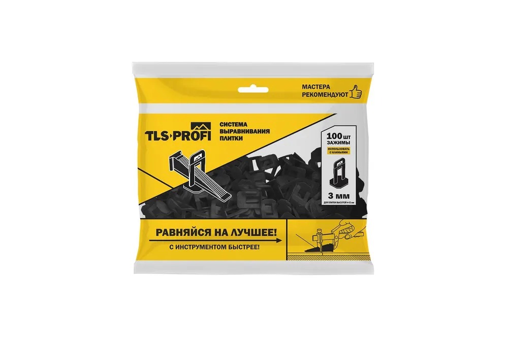 СВП "TLS" Зажим 3 мм 100 шт. (TLS12019) 20уп/кор.  в Коврове