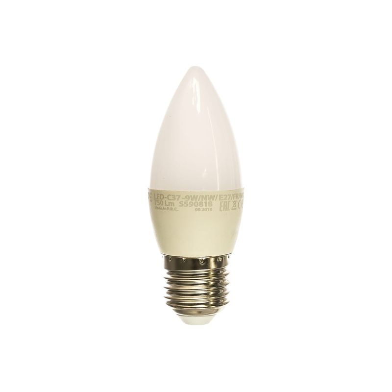 UL-00003806 Лампа светодиодная свеча матовая. Серия Norma 4000K LED-C37-9W/NW/E27/FR/NR 3899  в Коврове