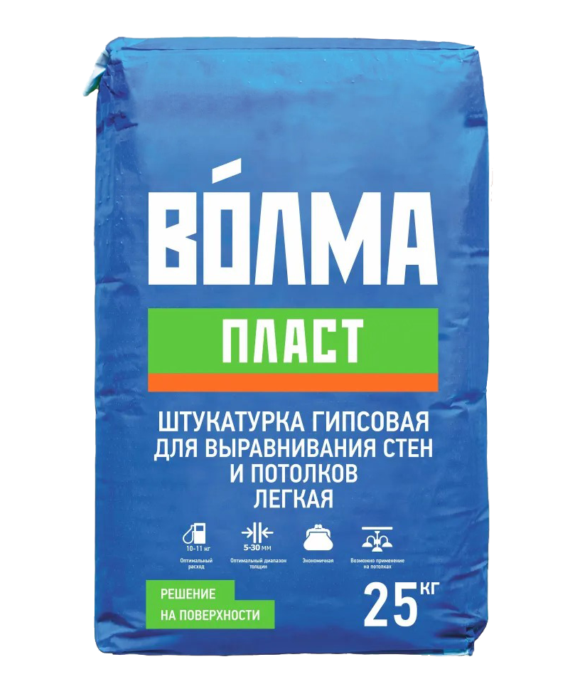 Штукатурка гипсовая "ВОЛМА ПЛАСТ" 25 кг  в Коврове