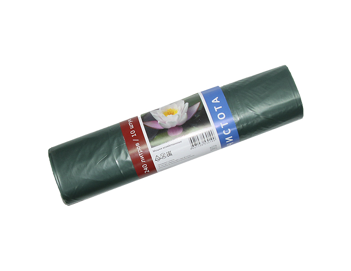 Мешки д/мус. 240л. "ЧИСТОТА " 30мкм.(10шт/рул) (30рул/кор)   в Коврове