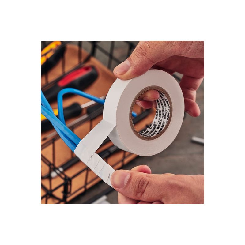 KR-09-2201 Изолента ПВХ KRANZ 0.13х19 мм, 25 м, белая (5 шт./уп.)  в Коврове