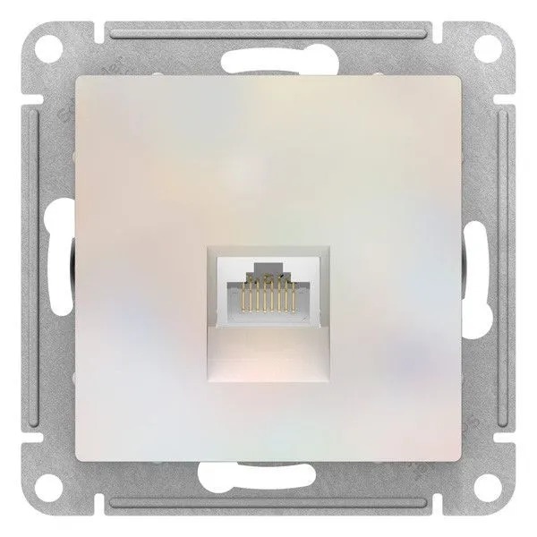 ATN000483 Механизм розетки компьютерной ATLAS DESIGN RJ45 жемчуг SchE   в Коврове