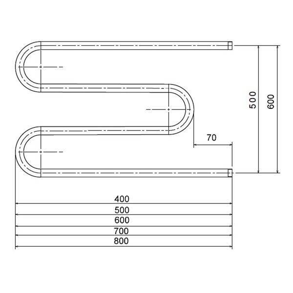 Полотенцесушитель М1" 50*60  в Коврове