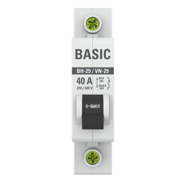 Выключатель нагрузки 1P 40А ВН-29 EKF Basic  в Коврове