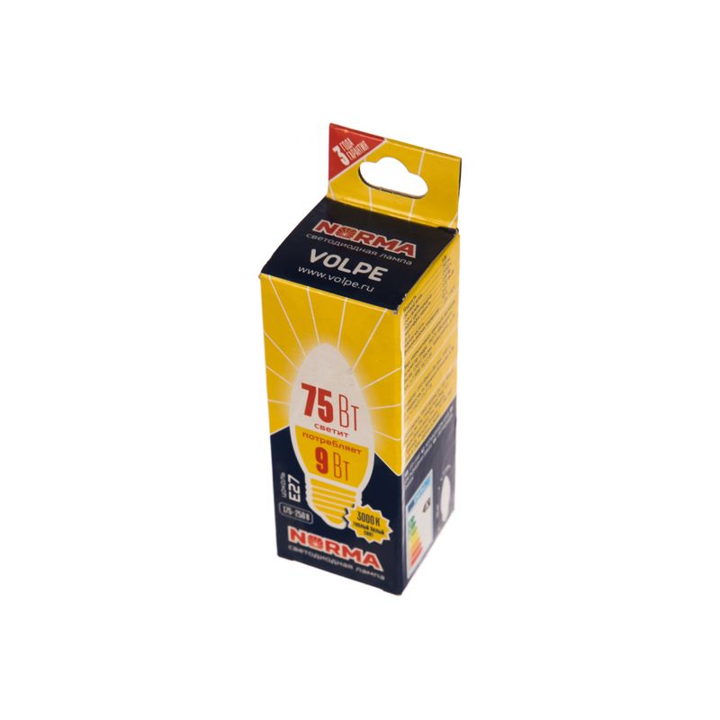 UL-00003807 Лампа светодиодная свеча  матовая. Серия Norma 3000K LED-C37-9W/WW/E27/FR/NR 3950  в Коврове