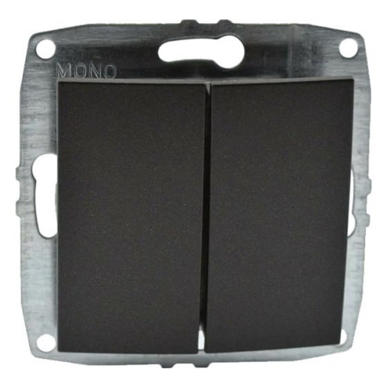 MONO L / D Механизм  Выкл. 2 кл. прох. Графит										  в Коврове