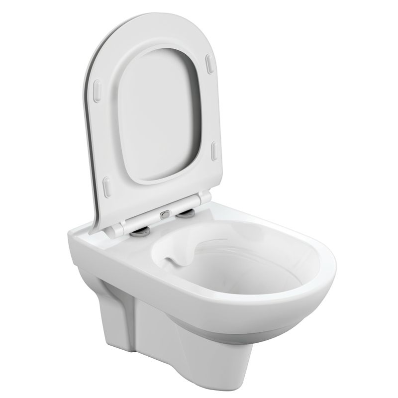 Унитаз подвесной: CITY NEW CLEAN ON с кр.дюр.slim, lift, e-off, белый  в Коврове
