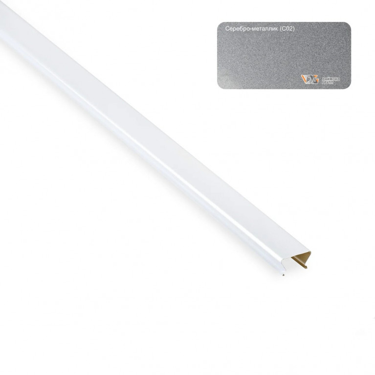 Проставка S-25*4000 (серебро металлик-С02) D  в Коврове