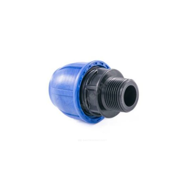 Муфта компрессионная с наружной резьбой  d 25x 3/4" для ПЭ труб(110) 3711  в Коврове