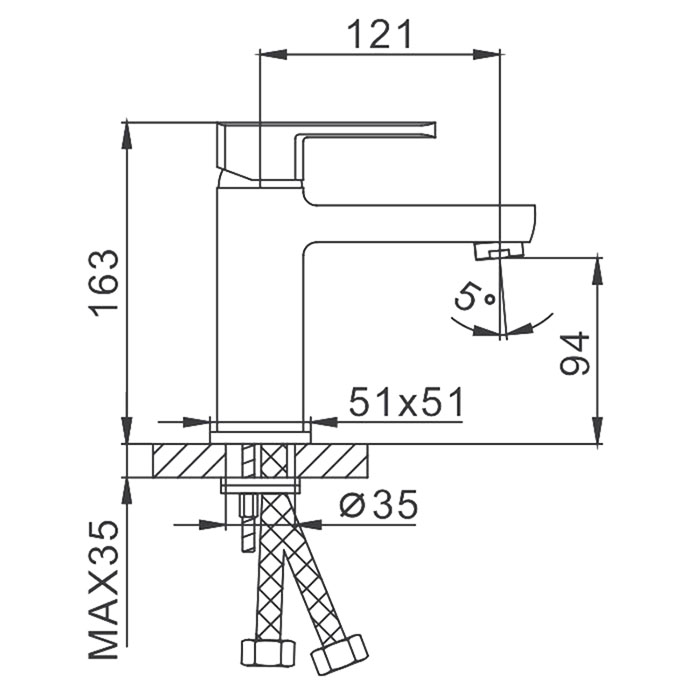 Смеситель для раковины Frap хром F1073  в Коврове