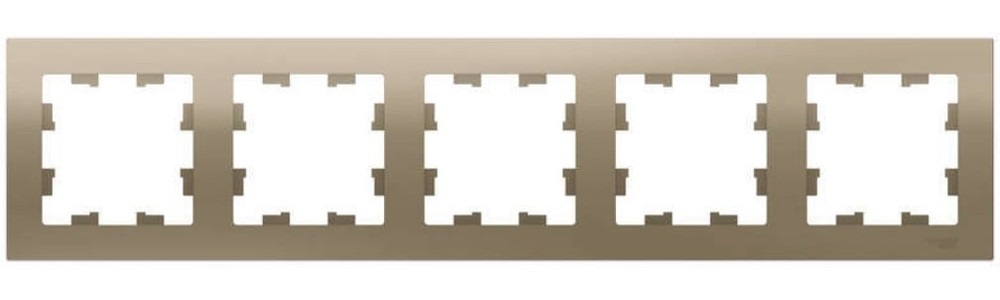 ATN000505 Рамка пятиместная ATLASDESIGN универсальная шампань  в Коврове