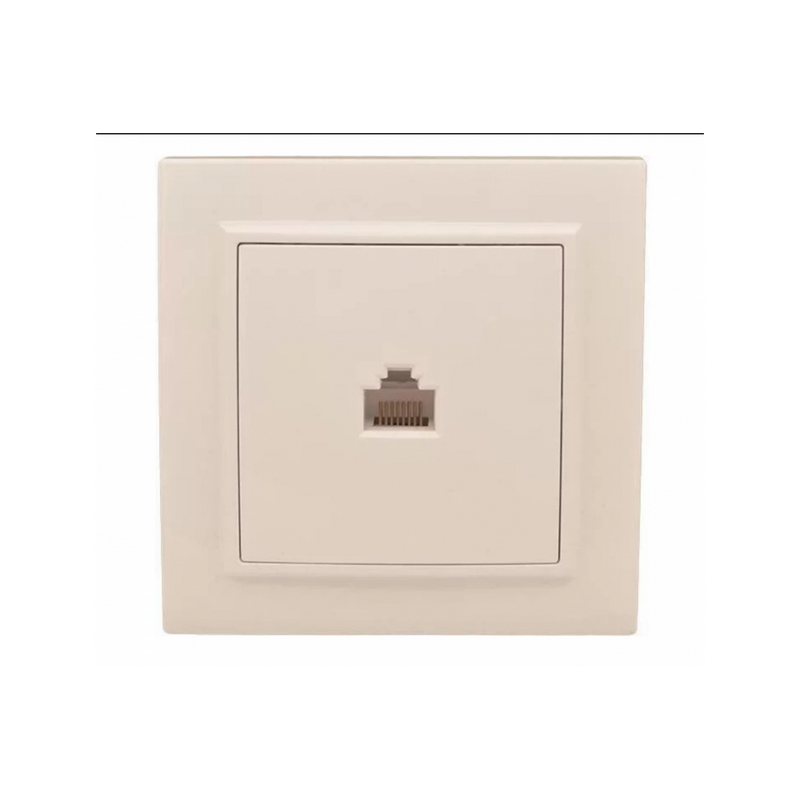 Розетка RJ-45 1-мест. СП бежевый Минск EKF  в Коврове
