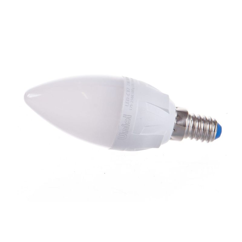 UL-00002413  Лампа светодиодиодная свеча мат.3000K Серия ЯРКАЯ.LED-C37 7W/WW/E14/FR PLP01WH 5217  в Коврове