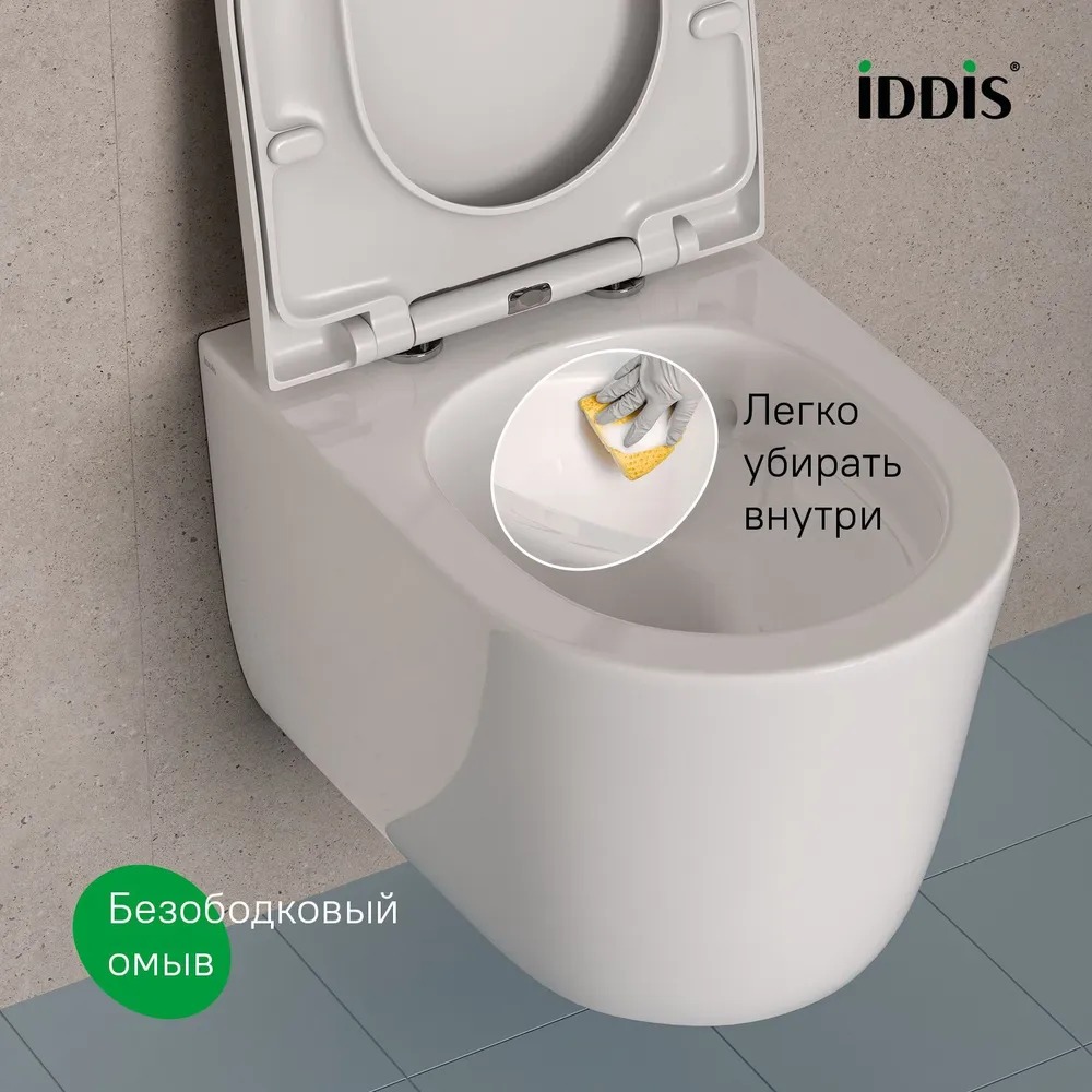 019578 Унитаз подвесной IDDIS Slide безободковый  в Коврове