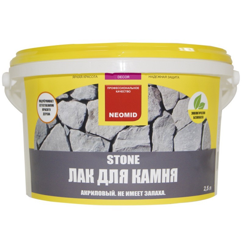 Лак водорастворимый по камню Stone NEOMID 1 л /12  в Коврове