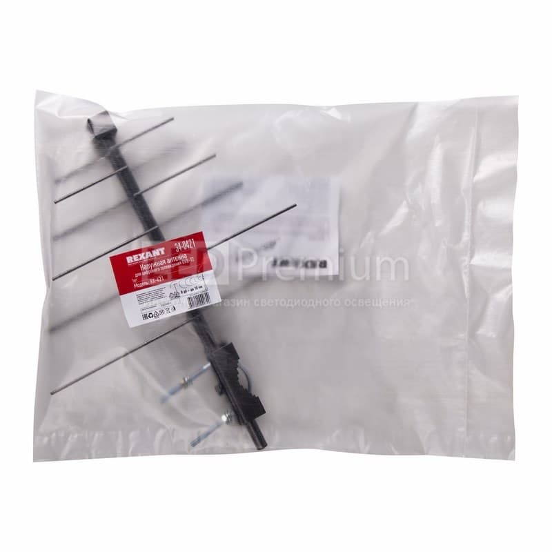 34-0421 ТB антенна наружная для цифрового телевидения DVB-T2 (модель RX-421) (пакет) REXANT  в Коврове