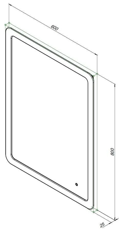 Зеркало Ирис 60х80 LED (316650)  в Коврове