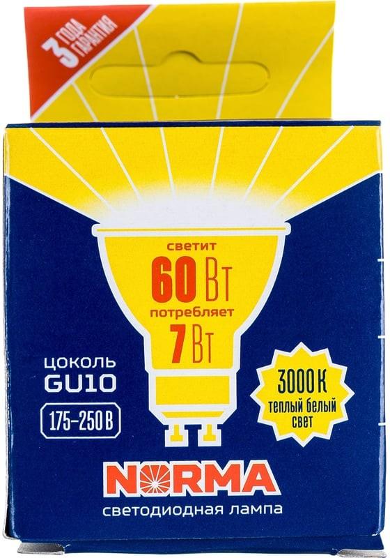 UL-00003838 Лампа светодиод. Форма "JCDR",мат.Серия Norma.Тепл. бел.свет LED-JCDR-7W/WW/GU10/NR 5008  в Коврове