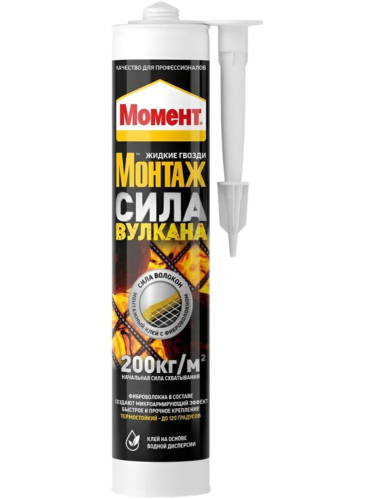 Клей Момент Монтаж Сила Вулкана Светло-серый 400г /12  в Коврове