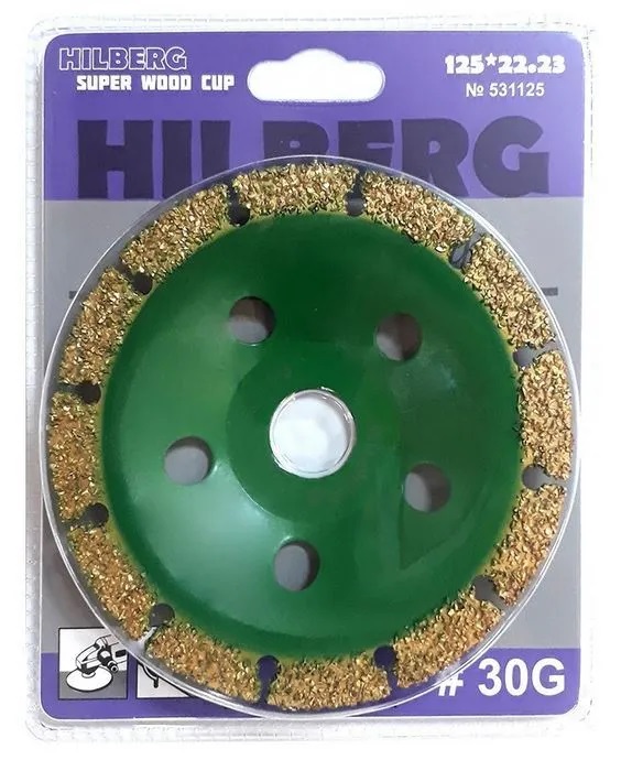 Чашка для резки и шлифовки 125 Hilberg Super Wood Cup 531125 ВЫВОД  в Коврове
