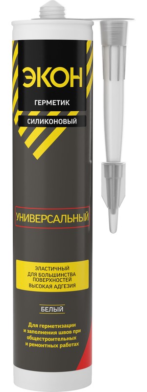 Герметик универсальный ЭКОН Белый 280 мл  /12  в Коврове