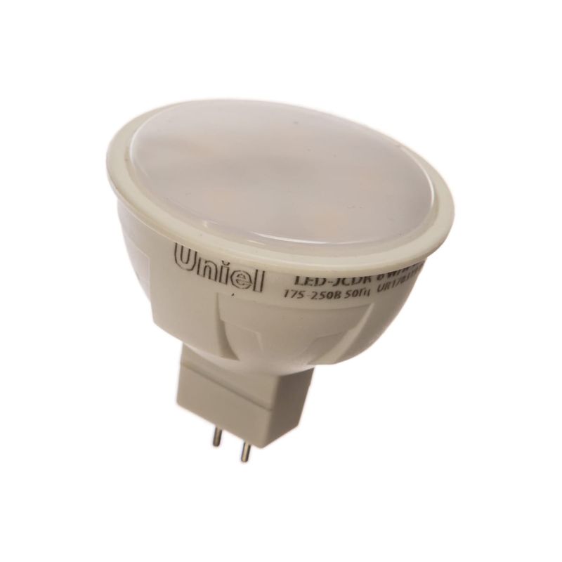 UL-00002422 Лампа светодиод. Форма «JCDR», мат. Серия ЯРКАЯ. LED-JCDR 6W/NW/GU5.3/FR PLP01WH 5484  в Коврове