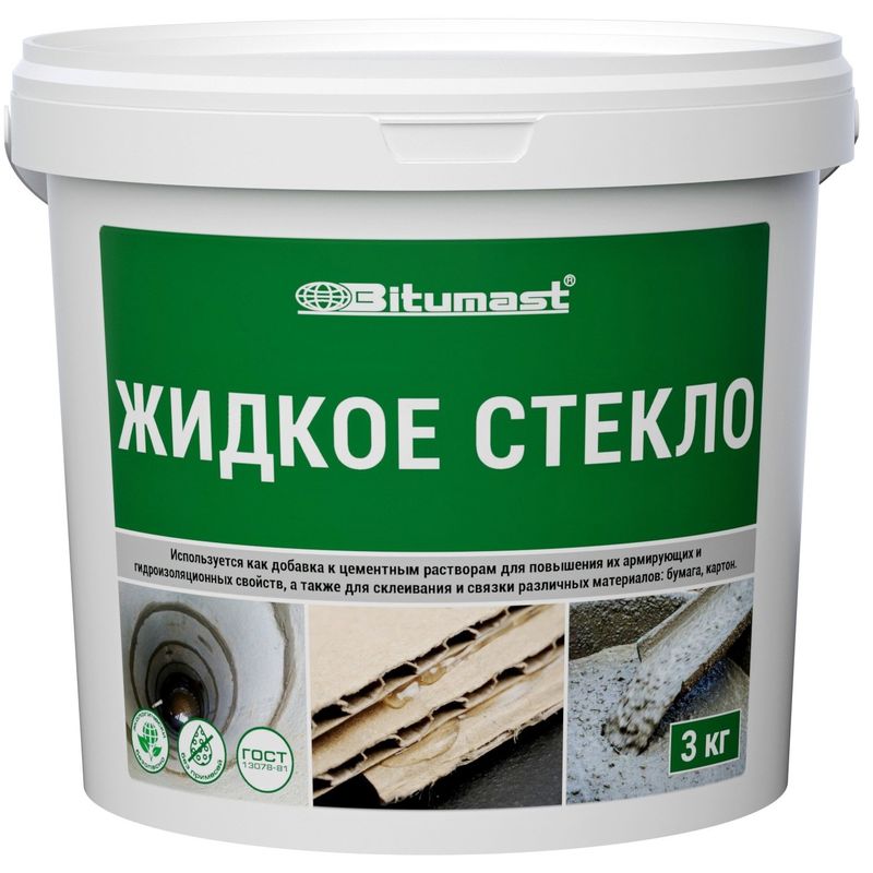 Жидкое стекло 3 кг Bitumast  в Коврове