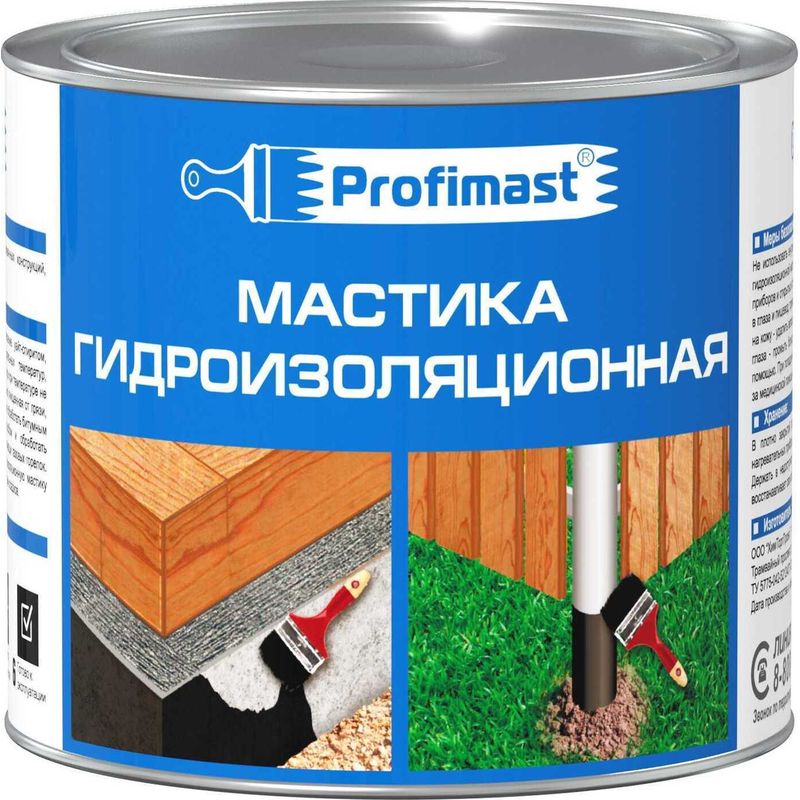 Мастика гидроизоляционная 2л/1,8кг/6 Profimast  в Коврове