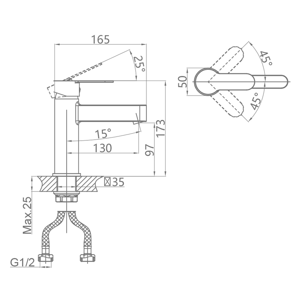 CAL6221A82 Смеситель для раковины  в Коврове