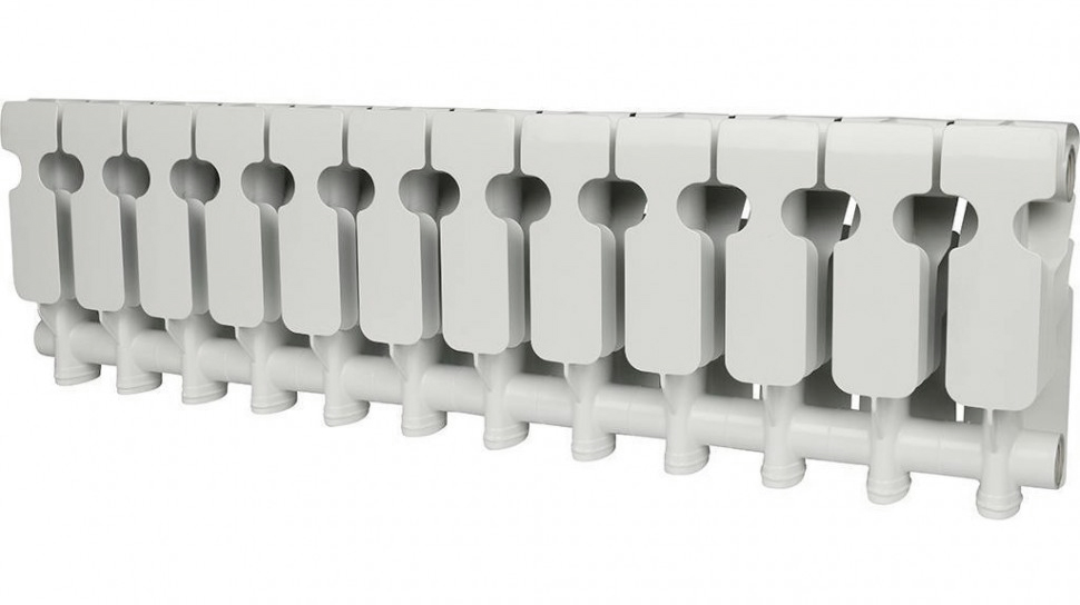 Радиатор биметаллический ROMMER Plus BM 200 12 секций  (RAL9016) RBM-3210-020012  в Коврове