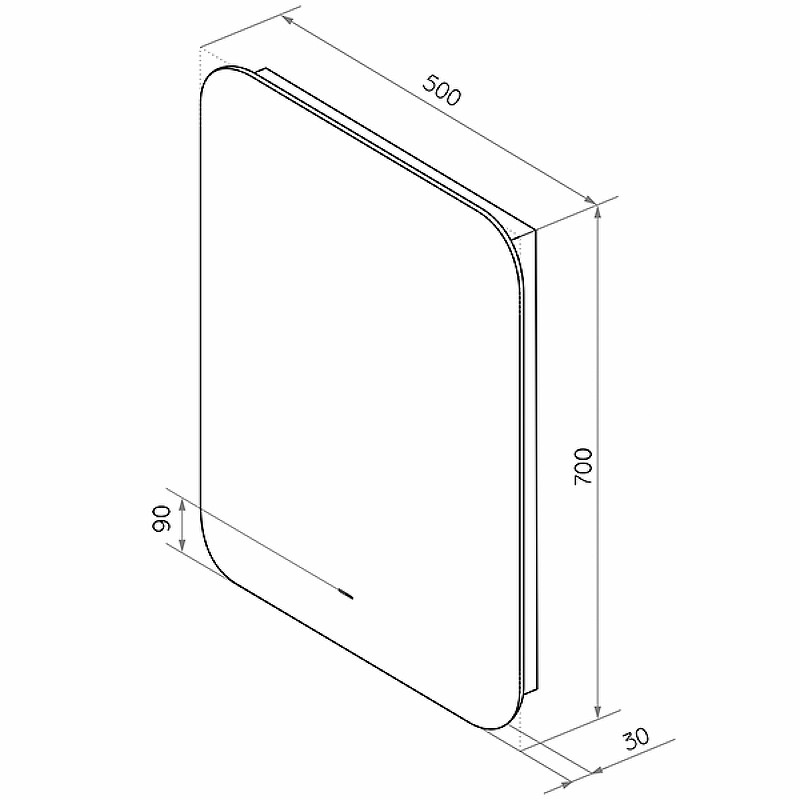 Зеркало Burzhe Led, 500х700 ЗЛП541  в Коврове