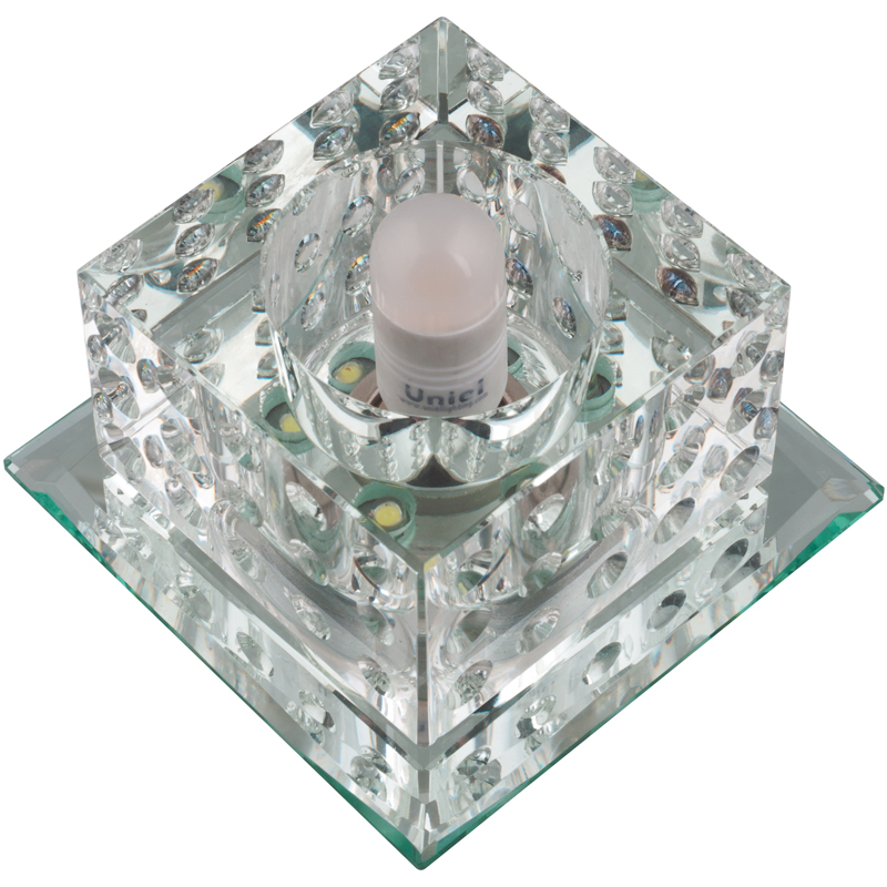 DLS-L116 G9 GLASSY/CLEAR Светильник декоративный встраиваемый, серия Luciole. Квадратный ххх  в Коврове