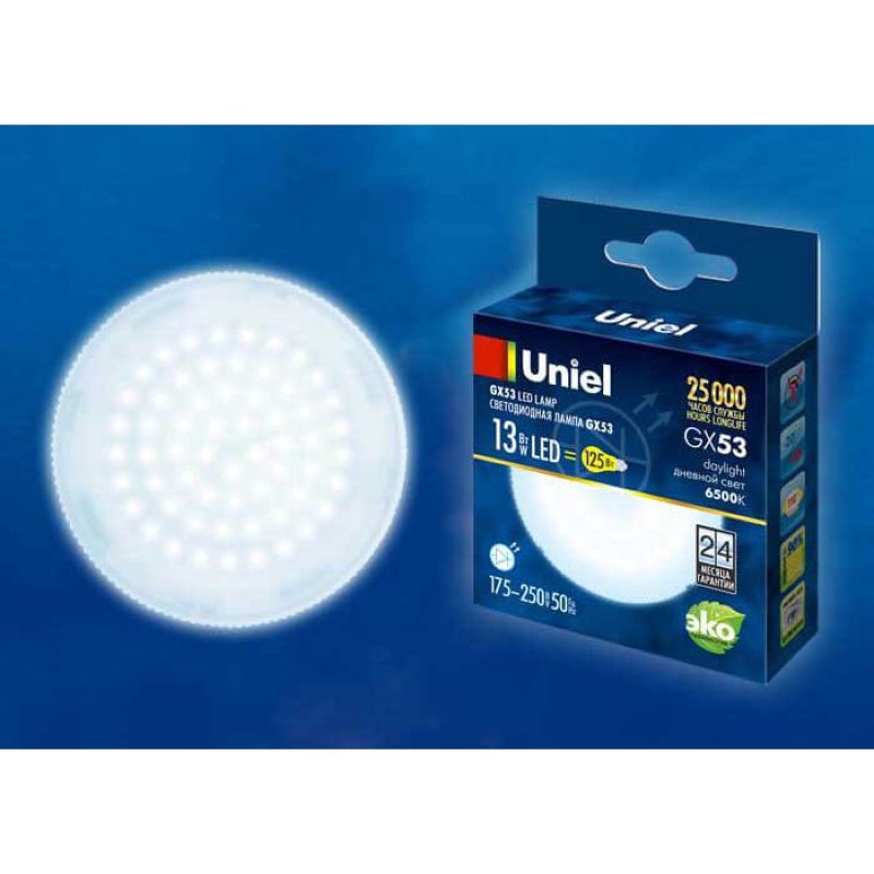 UL-00005314 Лампа светодиодная, матовая. Дневной свет LED-GX53-13W/6500K/GX53/FR PLZ01WH 0100  в Коврове