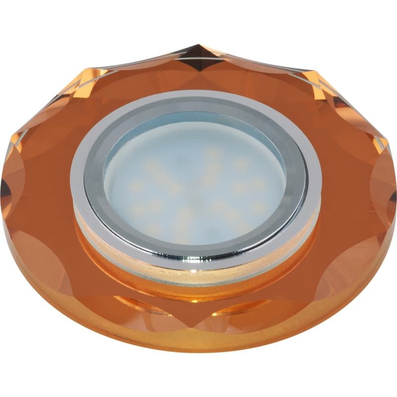 DLS-P105 GU5.3 CHROME/BRONZE Светильник декоративный встраиваемый многоугольник ТМ "Fametto" ххх  в Коврове