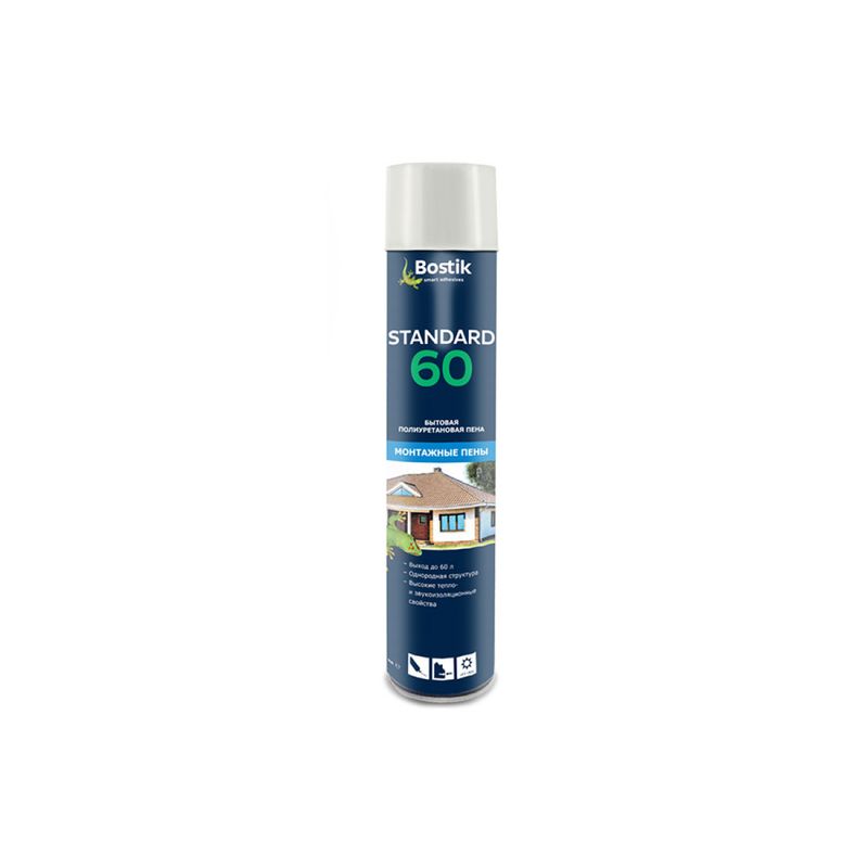 BOSTIK пена бытовая полиуретановая Standard 60, 750 мл. 1/12 3184  в Коврове