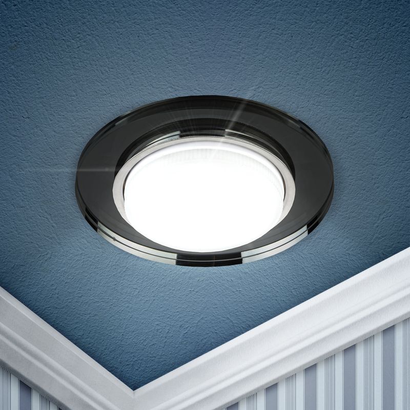 DK80 BK Светильник ЭРА под лампу Gx53, 220V,13W, черный (30/1200) 5174 5174  в Коврове