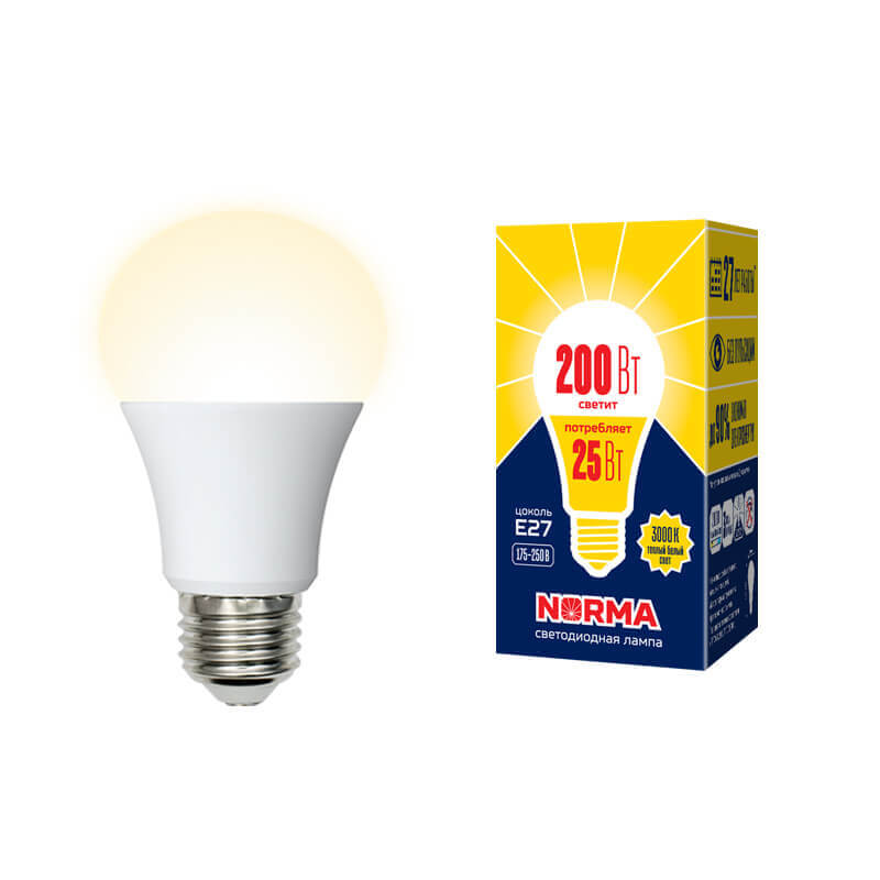 UL-00004469 Лампа светодиод.Форма "A",мат.Серия Norma 3000K LED-A70-25W/3000K/E27/FR/NR 1559  в Коврове