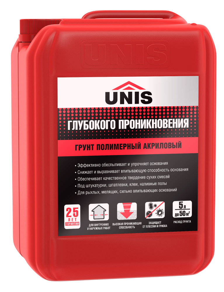 Грунтовка ГП - грунт глубокого проникновения UNIS 5 л  в Коврове