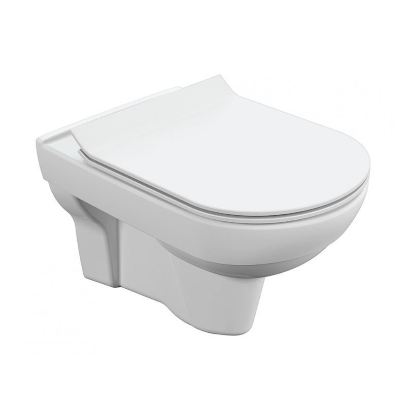 Унитаз подвесной: CITY NEW CLEAN ON с кр.дюр.slim, lift, e-off, белый  в Коврове