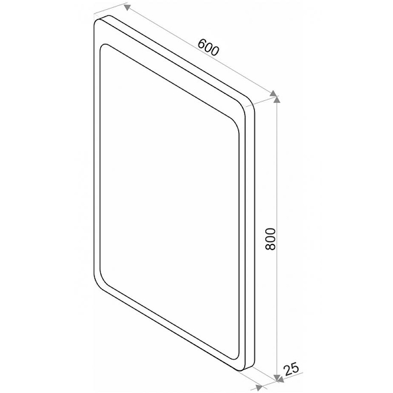 Зеркало Lacio LED 600x800 ЗЛП509  в Коврове