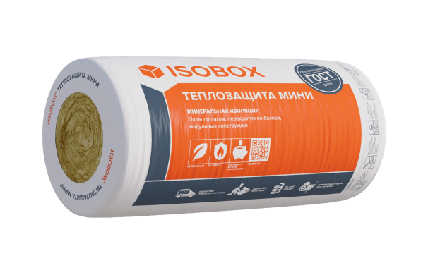 Маты теплозвукоизоляционные ИЗОБОКС 44 R Теплозащита Мини 6560x610x50 (0,4 м3/8 м2/2 шт)  в Коврове