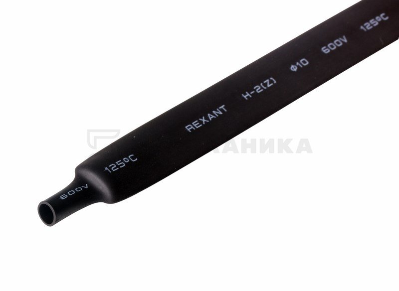21-0008 10.0 / 5.0 мм 1м термоусадка черная  REXANT 1/50шт  в Коврове