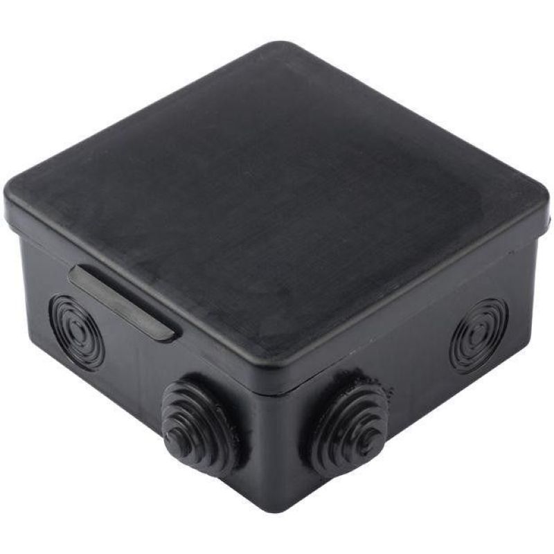 plc-kmr-030-014-b Коробка распаячная КМР-030-014 с крышкой  (100х100х50), 8 мембр. вводов чёрная IP5  в Коврове