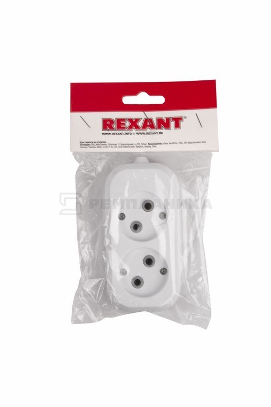 11-8701 Колодка 2 гнезда без заземления Rexant  в Коврове