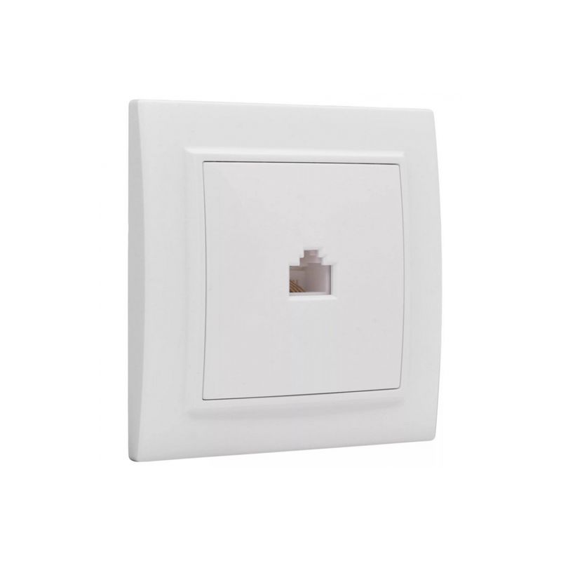 Минск Розетка RJ-45 1-местная СП  белая EKF  в Коврове