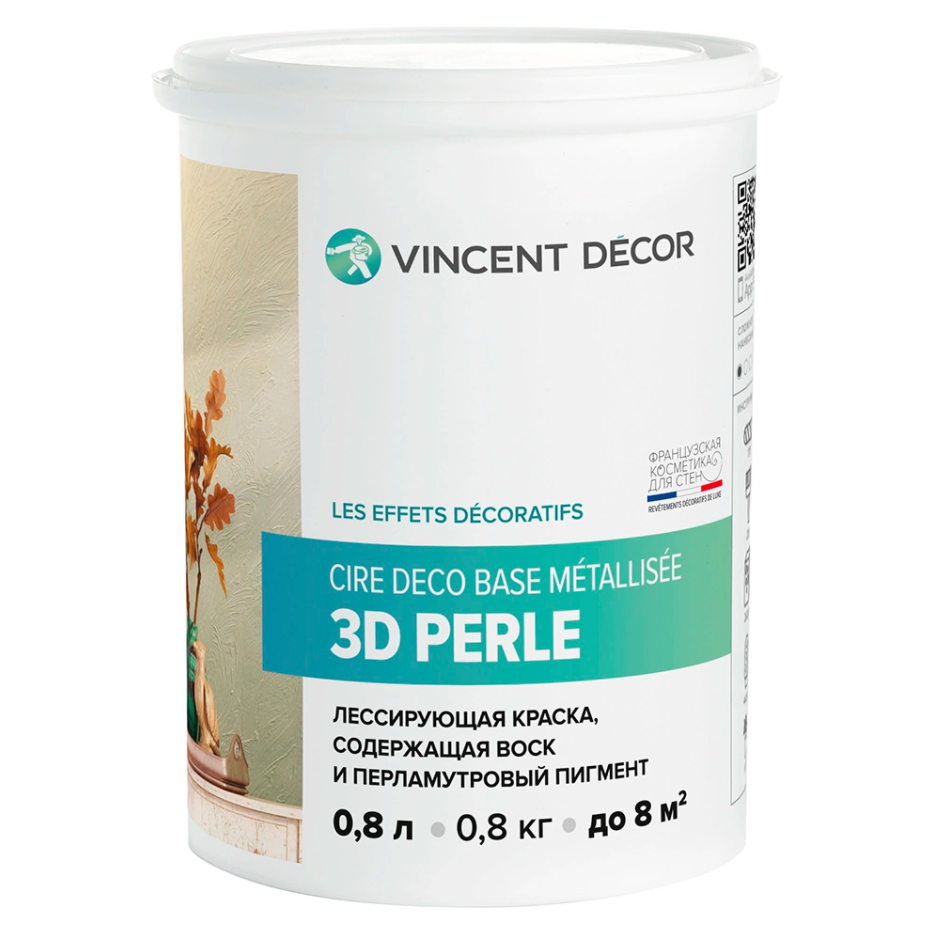 Сир Деко б.Металлизе 3 D Перль V.D. Краска лессир. декорат.  0,8 л   в Коврове