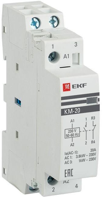 Контактор km-1-20-11 КМ 20А NО+NC (1 мод.) EKF  в Коврове